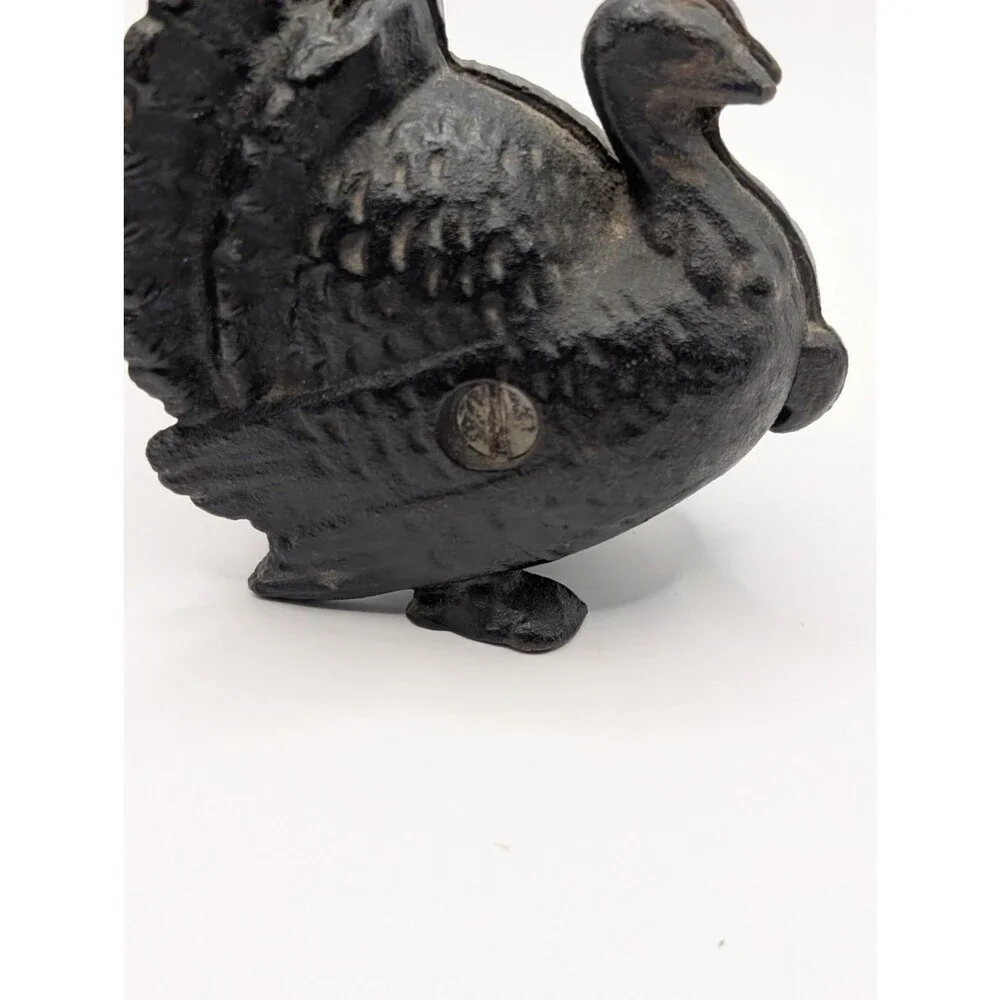 Antique Cast Iron Turkey Still Bank A.C. Williams Co. 1920s